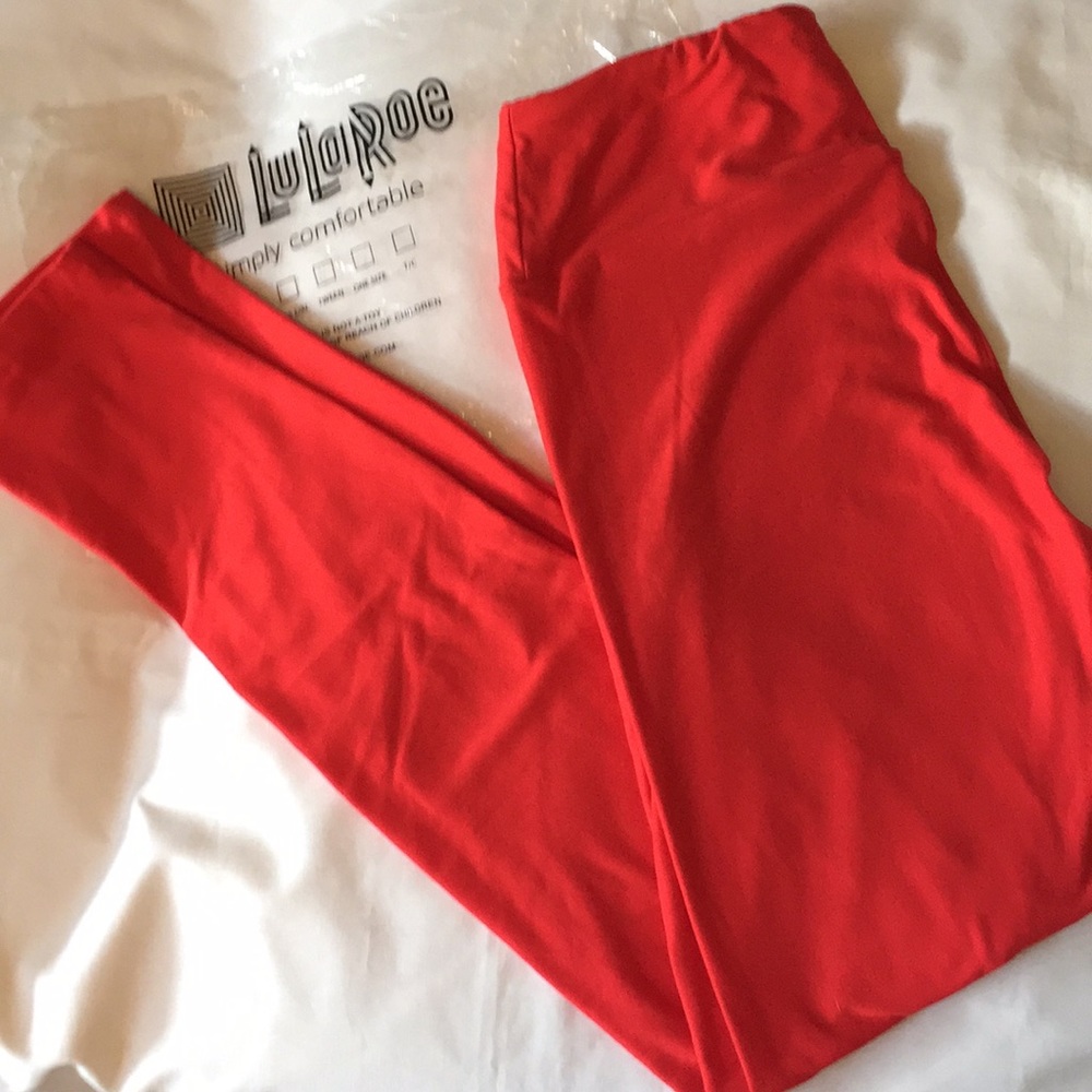 NWT LuLaRoe Leggings Red